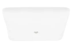Max Hauri AG Deckenrosette quadratisch Steg weiss