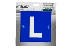 Umove L-Schild Kunststoff Saugnäpfe 12 × 12 cm