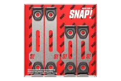 Snap! Rahmenloser Nummernhalter, 30 × 8 cm/50 × 11 cm, Edelstahl
