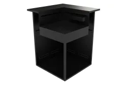 Forge Adour Modul Winkel mit Theke, Stahl schwarz
