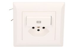 Hager Kleinkombi Schema 3 gelb beleuchtet / Typ 13 UP Hager weiss
