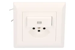 Hager Kleinkombi Schema 3 gelb beleuchtet / Typ 13 UP Hager weiss