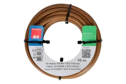 Max Hauri AG TD-Kabel H05Vv-F3G1.0 10m braun
