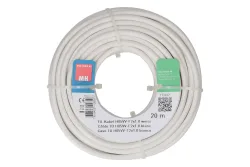 Max Hauri AG TD-Kabel H05Vv-F2X1.0 20m weiss