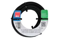 Max Hauri AG TD-Textilkabel H05Vv-F3G1.0 5m schwarz