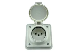 Mica Nass Steckdose 1x Typ 23 Gr.1x1 UP Mica Nass Ip55 weiss