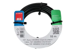 Max Hauri AG TDF-Kabel H05Vvh2-F2X1.0 10m schwarz