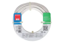 Max Hauri AG TDLF-Kabel H03Vvh2-F2X0.75 10m weiss