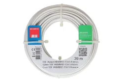 Max Hauri AG TDF-Kabel H05Vvh2-F2X1.0 20m weiss