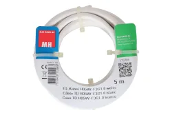 Max Hauri AG TD-Kabel H05Vv-F3G1.0 5m weiss