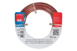 Max Hauri AG Lautsprecherkabel 2x0.5mm² 10m transparent