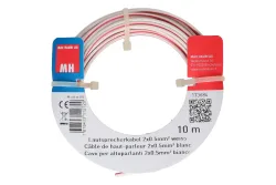 Max Hauri AG Lautsprecherkabel 2x0.5mm² 10m weiss