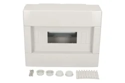 Max Hauri AG Kleinverteilung AP 1-reihig 12 Module grau Ip40