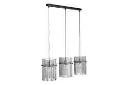 CONFORAMA, Hängelampe GORLEY 80x140cm 60W schwarz