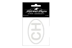 StickerStyle 3D-Sticker CH chrom gross 8.5 cm