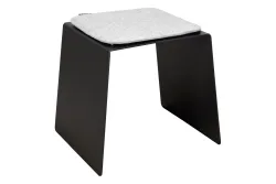 Hocker Cozy, Anthrazit, inkl. Kissen