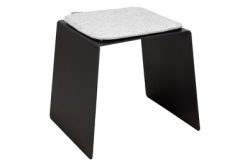 Hocker Cozy, Anthrazit, inkl. Kissen