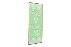 Metall Schild 30x13 cm Friends are the Family we choose