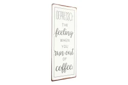 Metall Schild 30x13 cm Depresso