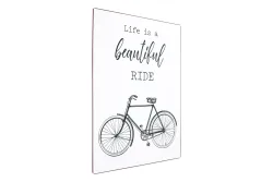 Metall Schild 35x26 cm Life is a beautiful ride