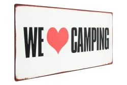 Metall Schild 30x13 cm Camping