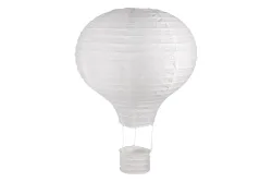 Papierlampion Heissluftballon, 30cm ø, 40cm, m. Metallgestell, Beutel 1Stück