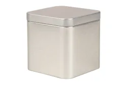 Metalldose quadratisch, 7,6x7,6x7,6cm, m. Deckel