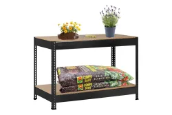 Schulte Steck-/Schwerlastregal | 60 x 130 x 87 cm | Traglast: 200kg pro Boden