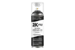 2K Pro Farbsprühdose 400ml Ral9005 Tiefschwarz