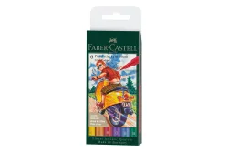 Faber-Castell - Tuschestifte in Atelierbox, 15X71X179MM, Multicolor