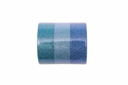 Rico Washi Tape Set Glitter, blau Mix