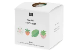 Rico Washi Sticker Just Bees + Fruits + Flowers, Strawberries