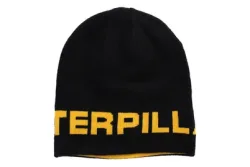Beanie Reversible Logo sw-gelb OS