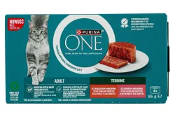 Purina ONE Katzen Terrine Adult Huhn & Lachs 4x85g