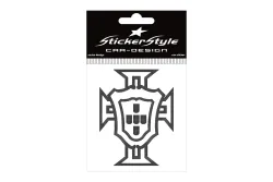 StickerStyle Sticker 3D- Escudo schwarz