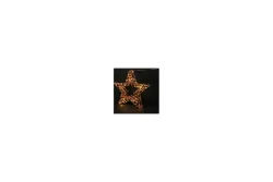 LED Stern metallic Kupfer 45x8cm