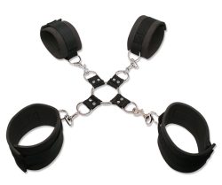 Fessel-Kreuz ?Extreme Hogtie-Kit?, gepolstert
