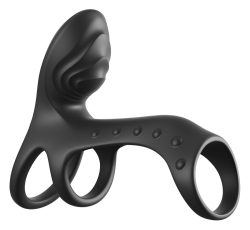 Penismanschette ?Ultimate Couples Cage Pro? mit Doppel-Vibration