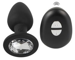 Vibro-Analplug ?RC Diamond Plug?, 10 Vibrationsmodi per Fernbedienung