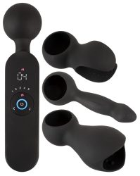 Massagestab ?wand vibrator with 3 Attachments? mit 3 Aufsätzen