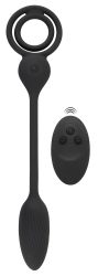 Vibro-Analplug mit Penis-/Hodenring