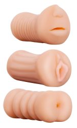 3-teiliges Masturbatorset ?XXX To-Go Threesome?, oral, vaginal, anal