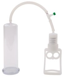 Penispumpe ?PROFESSIONAL?, glasklar mit Kolbengriffpumpe