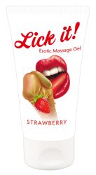 Gel ?Erotic Massage Gel Strawberry? mit Erdbeer-Aroma
