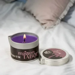 S/M-Kerze ?Maison Tabou Bougie Fire? im Alu-Tiegel