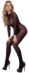 Ouvert-Catsuit aus feinem Strumpfmaterial