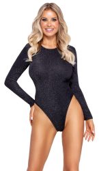 Body mit Silberglitzer