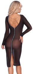 Kleid aus weichem Powernet, knieumspielende Länge