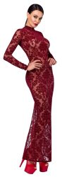 Kleid ?Kink Royal? mit Samtflockprint-Ornamenten