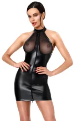 Minikleid im matten Powerwetlook